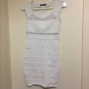 White mini dress